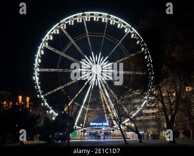 Sziget in Budapest Eye (Auge) - Riesenrad am Erzsébet-Platz in Budapest. Ungarn Stockfoto
