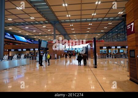 Impressionen: Der neue Flughafen 'BER Berlin Brandenburg Willy Brandt', Berlin (nur für redaktionelle Verwendung. Keine Werbung. Referenz Stockfoto