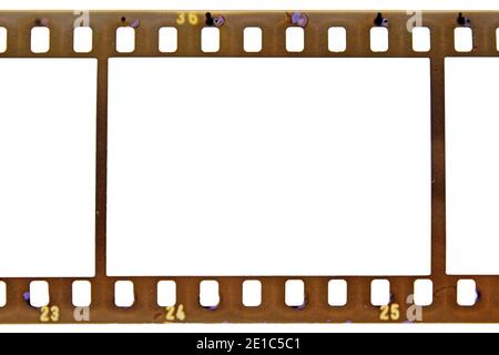 Kodak 35mm Negativ Filmstreifen Frame auf weißem Hintergrund