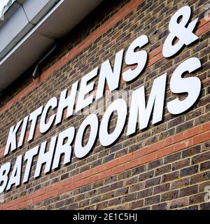 Epsom Surrey, London UK Januar 06 2021, Wickes Home Improvement Retail Chain for bathrooms and Kitchen Stockfoto