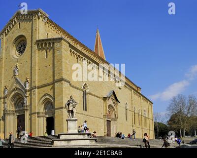 Arezzo, Toskana, Italien. Kathedrale (Duomo; 13. - 15.C) Cattedrale di SS. Donato e Pietro Stockfoto