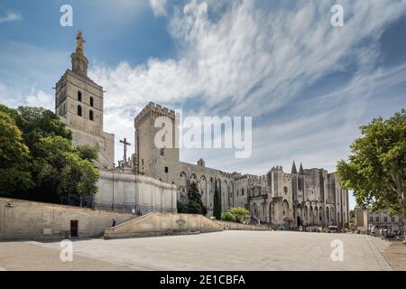 Avignon Frankreich 13. Juli 2015 : der Papstpalast in Avignon, Provence, Frankreich Stockfoto