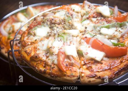 Pizza, Pizza niemand Stockfoto