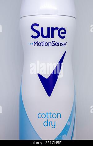 Sicher Antitranspirant Deodorant für Frauen Stockfoto