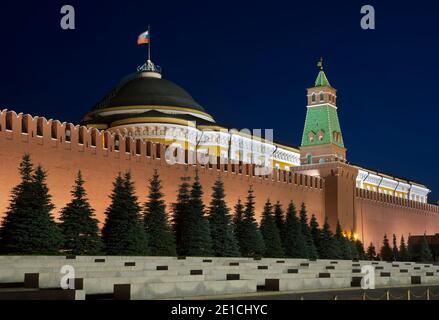 Kremlin Senat und Senat Turm am Roten Platz in Moskau. Russland Stockfoto