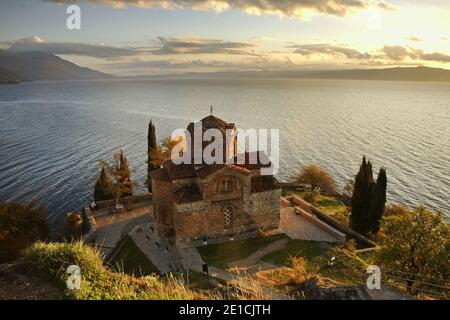 Kirche des Hl. Johannes von Kaneo in Ohrid. Mazedonien Stockfoto