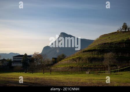 Herbststimmung in Balzers in Liechtenstein 17.11.2020 Stockfoto