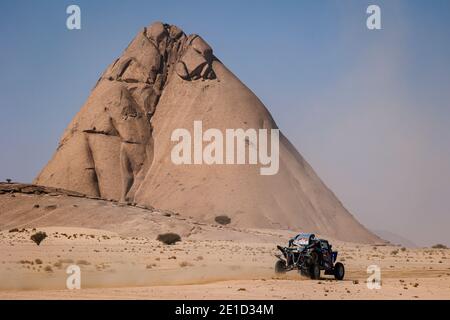 385 Ekstrom Mattias (swe), Bergvist Emil (swe), Yamaha, X-RAID Yamaha Racing Rally Unterstützte Team, Leichtfahrzeuge Prototyp - T3, Aktion während der 4. Etappe der Dakar 2021 zwischen Wadi Al Dawasir und Riad, in Saudi-Arabien am 6. Januar 2021 - Foto Florent Gooden / DPPI / LM Stockfoto