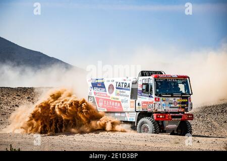 514 Soltys Martin (cze), Schovanek David (cze), Sikola Tomas (cze), Tatra, Tatra Buggyra Racing, Camion, Truck, Aktion während der 4. Etappe der Dakar 2021 zwischen Wadi Al Dawasir und Riad, in Saudi-Arabien am 6. Januar 2021 - Foto Antonin Vincent / DPPI / LM Stockfoto