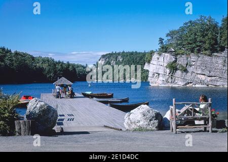 Boat Dock, Mohonk Mountain House, New Paltz, New York, USA, John Margolies Roadside America Photograph Archive, 1978 Stockfoto