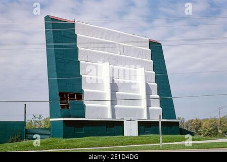 Keno Family Drive-in Theater, Route 32, Kenosha, Wisconsin, USA, John Margolies Roadside America Photograph Archive, 2003 Stockfoto