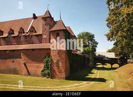 Schloss des Deutschen Ordens in Marienburg. Woiwodschaft Pommern. Polen Stockfoto