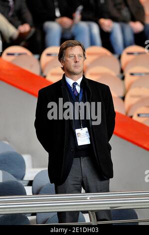 Der Besitzer der PSG Sebastien Bazin beim Fußballspiel der Ersten Liga, Paris-St-Germain gegen Sochaux, am 15. Januar 2011 im Stadion Parc des Princes in Paris, Frankreich. PSG gewann 2-1. Foto von Thierry Plessis/ABACAPRESS.COM Stockfoto