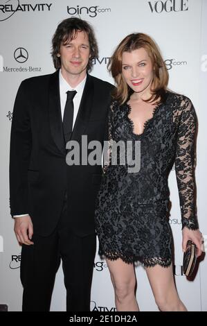 Paul W. S. Anderson und Milla Jovovich nehmen an der Art of Elysium 'Heaven' Gala 2011 im California Science Center in Los Angeles, Kalifornien, am 15. Januar 2011 Teil. Foto von Lionel Hahn/AbacaUsa.com Stockfoto