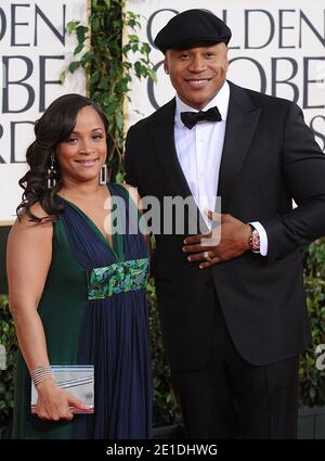 LL Cool J und Frau Simone Smith kommen zur 68. Jährlichen Golden Globe Awards Zeremonie, die am 16. Januar 2011 im Beverly Hilton Hotel in Los Angeles, CA, USA, stattfand. Foto von Lionel Hahn/ABACAUSA.COM Stockfoto