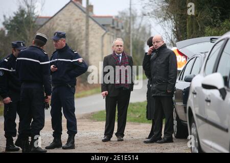 Le Corps de Laetitia Perrais, disparue depuis deux semaines, a été retrouvé mardi dépecé dans un Plan d'Eau situé sur la commune de Lavau-sur-Loire, Loire-Atlantique, Frankreich, le 1er Fevrier 2011. Son autopsie a montré qu'elle était morte étranglée. Foto von ABACAPRESS.COM Stockfoto