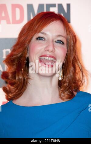Schauspielerin Christina Hendricks bei der Party im Royal Monceau Hotel zur Premiere von "man Men" am Sundance Channel in Paris, Frankreich, am 8. Februar 2011. Foto von Mireille Ampilhac/ABACAPRESS.COM Stockfoto
