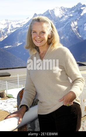 Marie-Christine Adam posiert beim 13. Luchon Television Film Festival in Luchon, Frankreich am 11. Februar 2011. Foto von Patrick Bernard/ABACAPRESS.COM Stockfoto