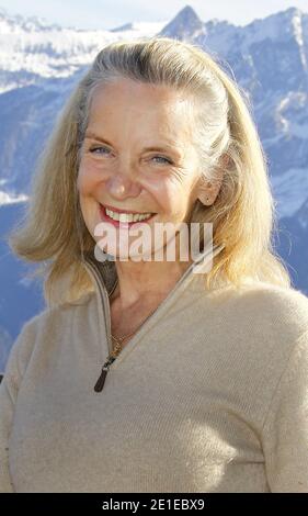 Marie-Christine Adam posiert beim 13. Luchon Television Film Festival in Luchon, Frankreich am 11. Februar 2011. Foto von Patrick Bernard/ABACAPRESS.COM Stockfoto