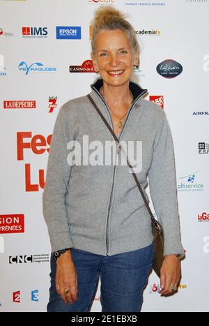 Marie-christine Adam posiert beim 13. Luchon Television Film Festival in Luchon, Frankreich am 11. Februar 2011. Foto von Patrick Bernard/ABACAPRESS.COM Stockfoto