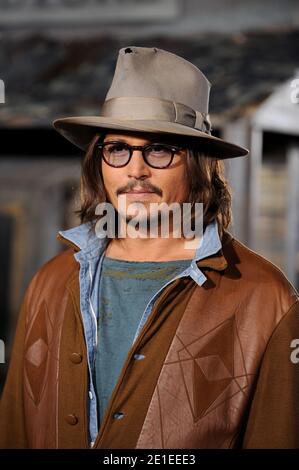 Johnny Depp bei der Premiere von Paramount Pictures 'Rango' in Los Angeles, CA, USA, 14. Februar 2011. Foto von Lionel Hahn/ABACAPRESS.COM Stockfoto