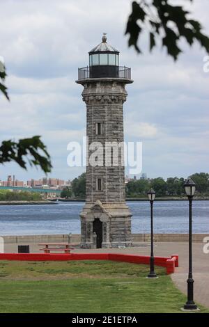 Leuchtturm, Roosevelt Island, New York Stockfoto