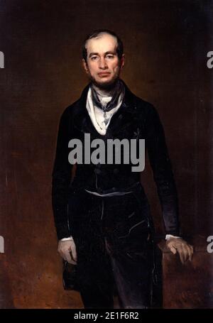 Ferdinand von Rayski - Porträt des Kämmerers Graf Julius Zech-Burkersroda Stockfoto