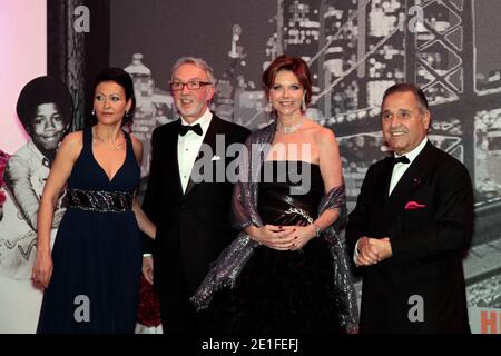 M. le Conseiller de Gouvernement pour les Relations Exterieures et Mme Jose Badia Ankunft in Le Bal de la Rose in Monaco am 19. märz 2011. Foto von Cyril Abad/Realis/Monte-Carlo SBM/ABACAPRESS.COM Stockfoto