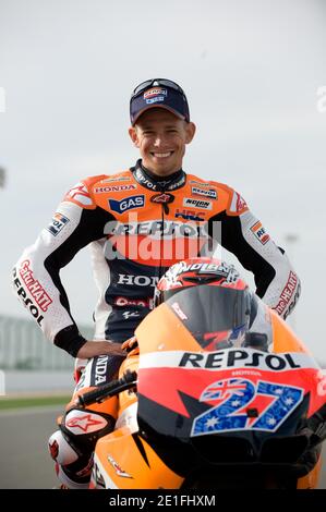 Australiens MotoGP-Fahrer Casey Stoner beim MotoGP Qatar Grand Prix am 17. März 2011 in Losail, Katar. Foto von Malkon/ABACAPRESS.COM Stockfoto