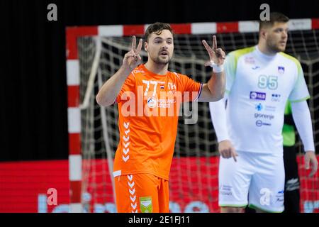 Dani Baijens (NED) während der Europameisterschaft Qualifikation Niederlande gegen Slowenien am 6. Januar 2021 in Topsportcentrum Almere, Niederlande Credit: SCS/Soenar Chamid/AFLO/Alamy Live News Stockfoto