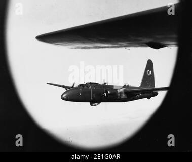 Lockheed P2V Neptune im Flug im Oktober 1950. Stockfoto