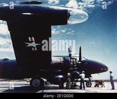 Lockheed P2V Neptune auf der Naval Air Station Patuxent River, ca. in den frühen 1950er Jahren (NH 101816-KN). Stockfoto