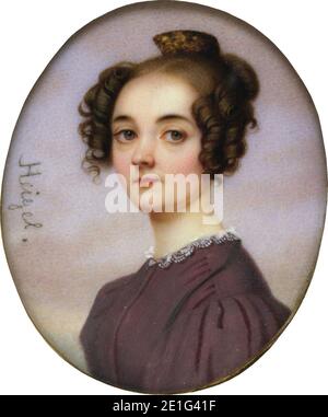 Lola Montez Porträt von Josef Heigel vor 1840. Stockfoto