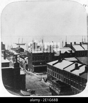 Blick nach Süden vom St. Lawrence Market 1860s. Stockfoto