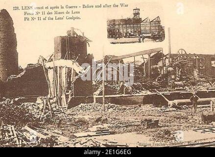 Loos-en-Gohelle - Fosse Nr. 11 des Mines de Lens (01). Stockfoto