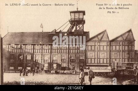 Loos-en-Gohelle - Fosse Nr. 11 - 19 des Mines de Lens (063). Stockfoto