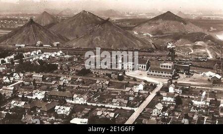 Loos-en-Gohelle - Fosse Nr. 11 - 19 et terrils. Stockfoto