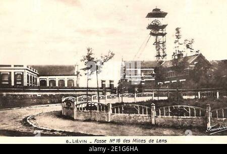 Loos-en-Gohelle - Fosse Nr. 16 des Mines de Lens (K). Stockfoto