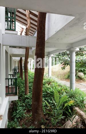 Moka Hotel gebaut Respekt der umliegenden Natur, ohne einen einzigen Baum zu schneiden. Las Terrazas, Kuba. Stockfoto