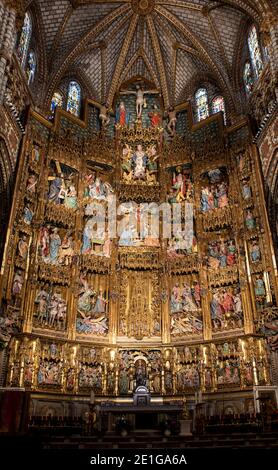 Toledo, Spanien: 24. Mai 2018. Retable der Kathedrale von Toledo.die Primatenkathedrale der Heiligen Maria von Toledo (Spanisch: Catedral Primada Santa María de Stockfoto