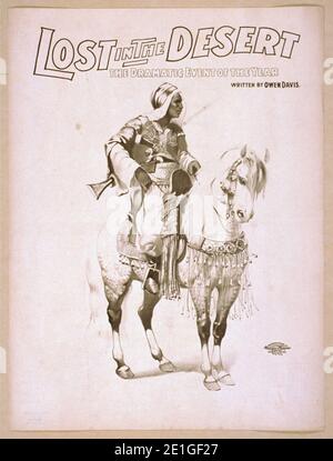 Lost in the Desert das dramatische Ereignis des Jahres - geschrieben von Owen Davis. Stockfoto