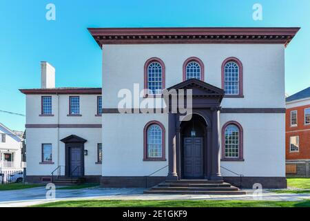 Touro Synagoge, Amerikas älteste Synagoge, in Newport, Rhode Island. Stockfoto