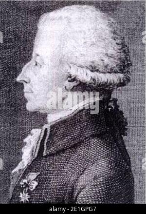 Louis Alexandre de La Rochefoucauld 1. Stockfoto