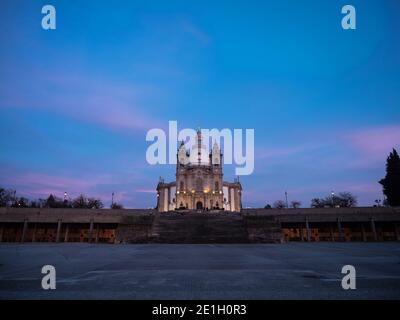 Panorama der Wallfahrtskirche unserer Dame von Sameiro Santuario de Nossa Senhora Jungfrau maria Schreinkirche in Espinho Braga Portugal Europa Stockfoto