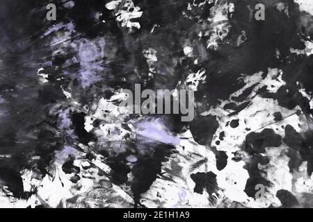 Pretty Shabby blau zufällig bemalte Leinwand, Stoff mit Farbflecken und Blots Textur für den Hintergrund verwenden. Stockfoto
