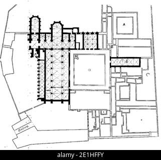 Lucien Bégule - L'abbaye de Fontenay et l'architecture cisterzienser Seite 112. Stockfoto