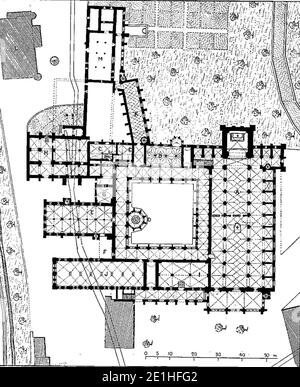 Lucien Bégule - L'abbaye de Fontenay et l'architecture cisterzienser Seite 109. Stockfoto