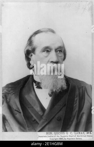 Lucius Quintus Cincinnatus Lamar, 1825-1893 Stockfoto