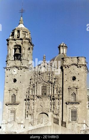 Kirche La Valenciana, Bundesstaat Guanajuato, Mexiko, 1963. La Valenciana Kirche, Staat Guanajuato, Mexiko, 1963. Stockfoto