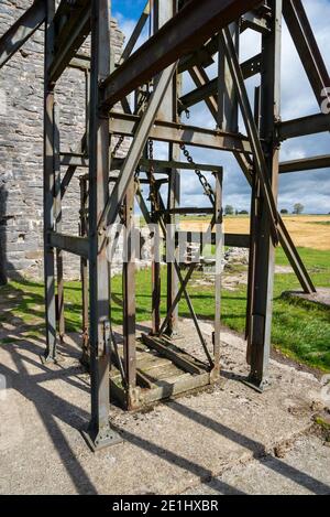 Elster Mine, Sheldon, Peak District, Derbyshire, England. Ein stilles Bleibergwerk mit 200 Jahren Geschichte. Stockfoto